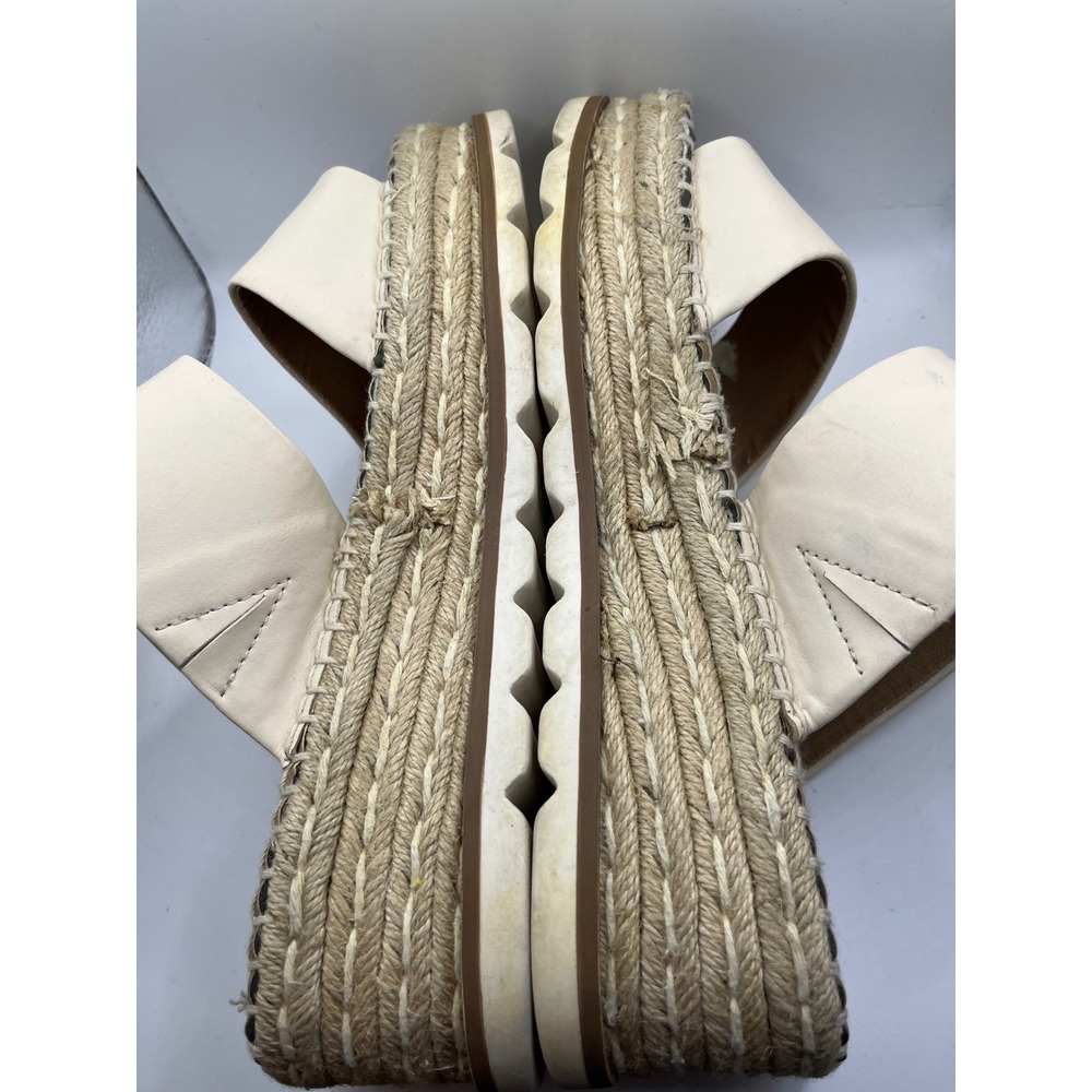ESPRIT‎ Women Beige Platform Espadrille Slide Sandals Size 9.5M Katalina - Picture 4 of 8